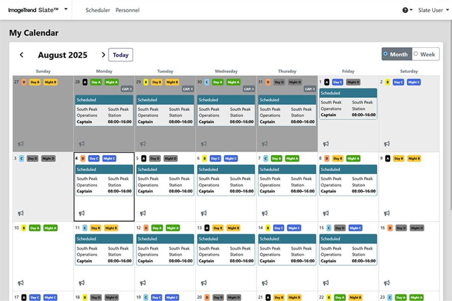 ImageTrend Slate screenshot - 10 najlepszych programów do planowania grafików EMS w 2026 roku