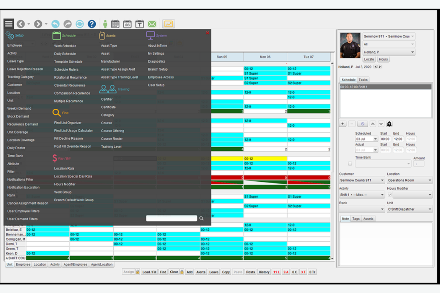 InTime screenshot - 10 najlepszych programów do planowania grafików EMS w 2026 roku