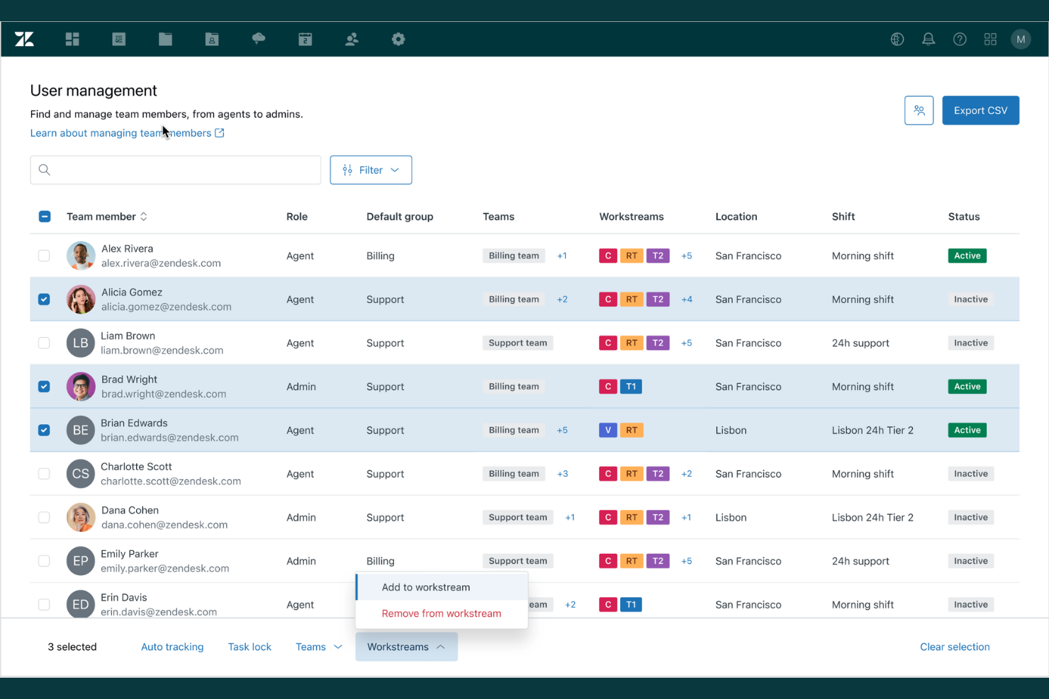 Zendesk screenshot - 10 najlepszych programów do optymalizacji pracy zespołu na 2026 rok
