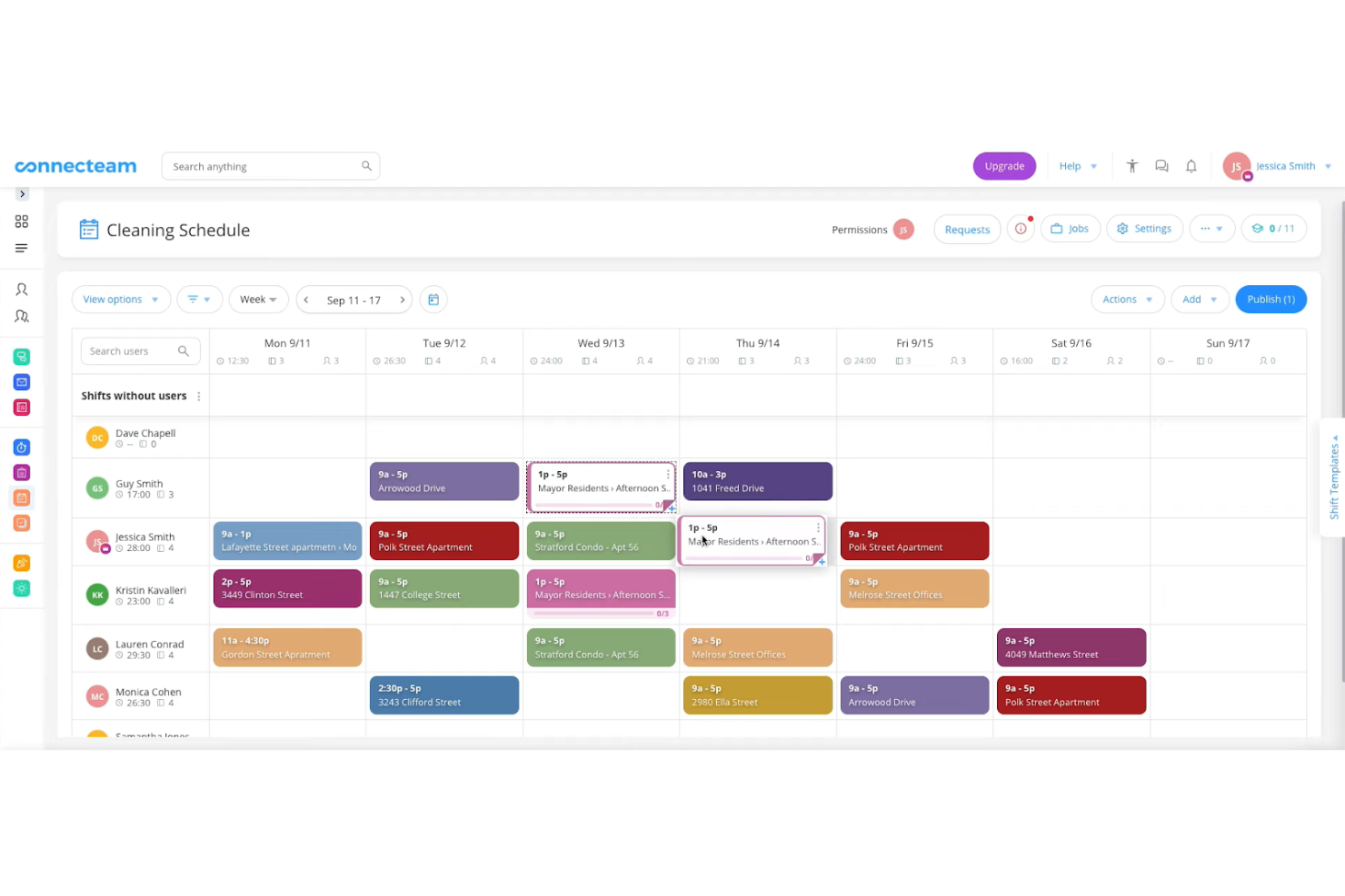 Connecteam screenshot - 10 najlepszych programów do zarządzania pracownikami dla małych firm — przegląd na 2026 rok