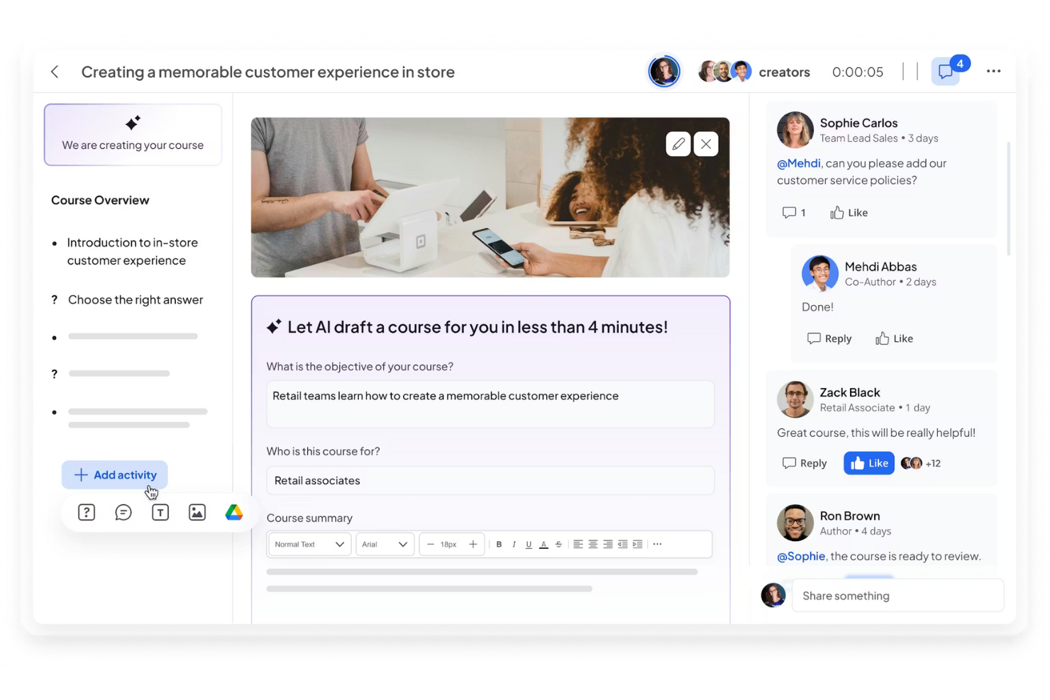 360Learning screenshot - 10 najlepszych systemów zarządzania nauką SaaS zrecenzowanych w 2026 roku