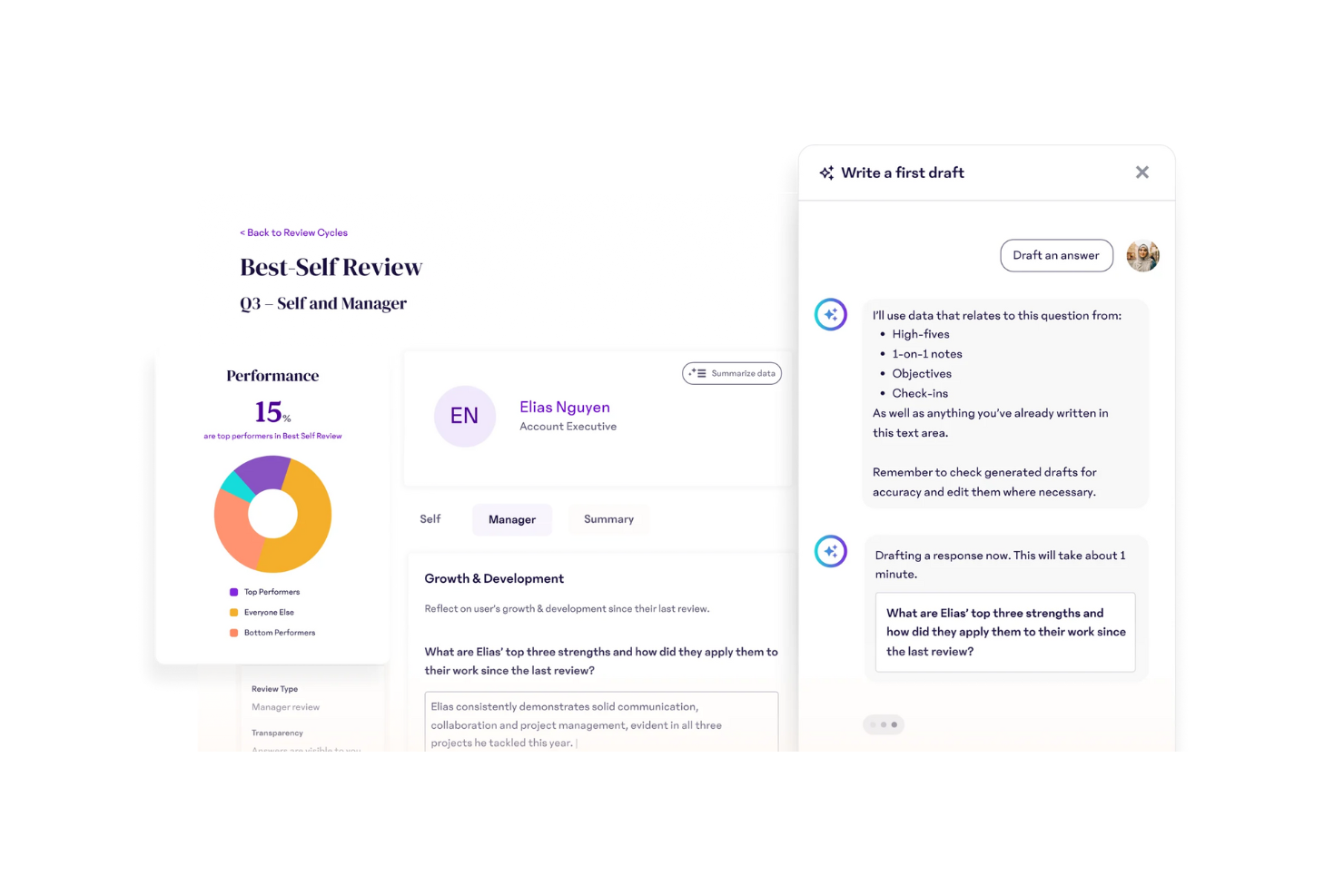 15Five screenshot - 10 najlepszych konkurentów WorkBoard do zarządzania OKR w 2026 roku