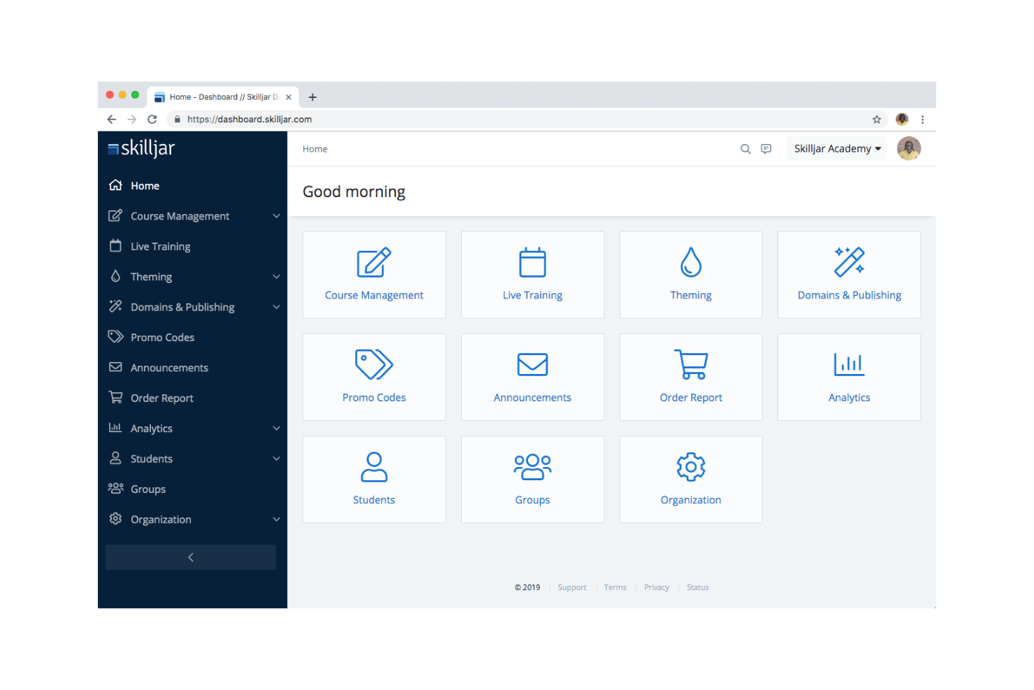 Skilljar screenshot - 10 najlepszych systemów zarządzania nauką SaaS zrecenzowanych w 2026 roku