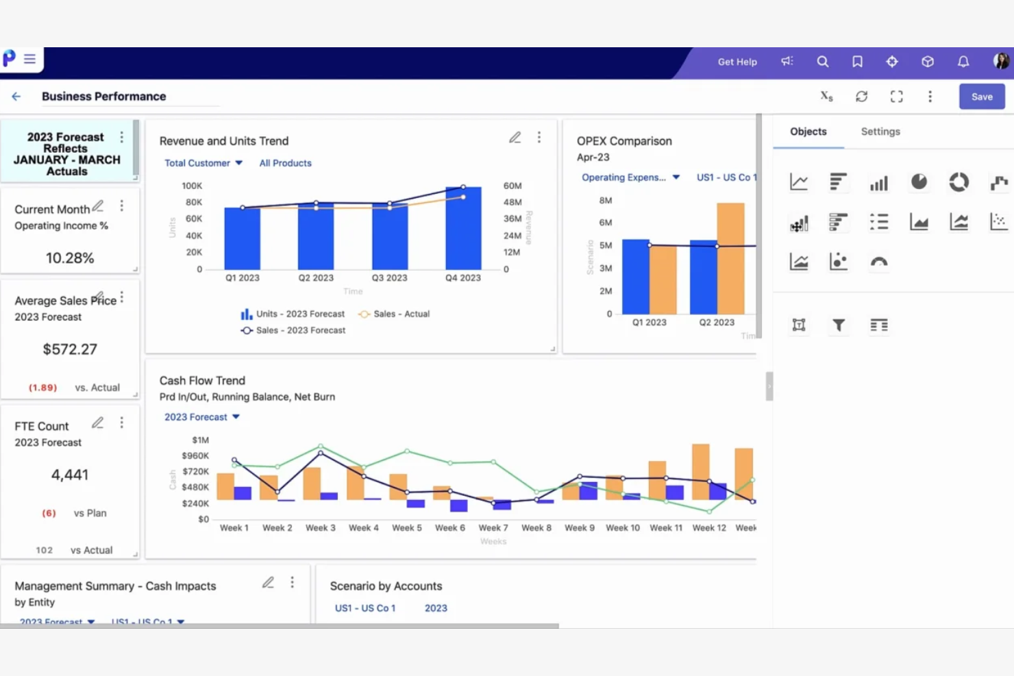 Planful screenshot - 10 konkurentów Workday Adaptive Planning dla FP&A w 2026 roku