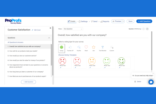 ProProfs Survey Maker screenshot - 10 najlepszych anonimowych narzędzi do zbierania opinii pracowników w 2026 roku