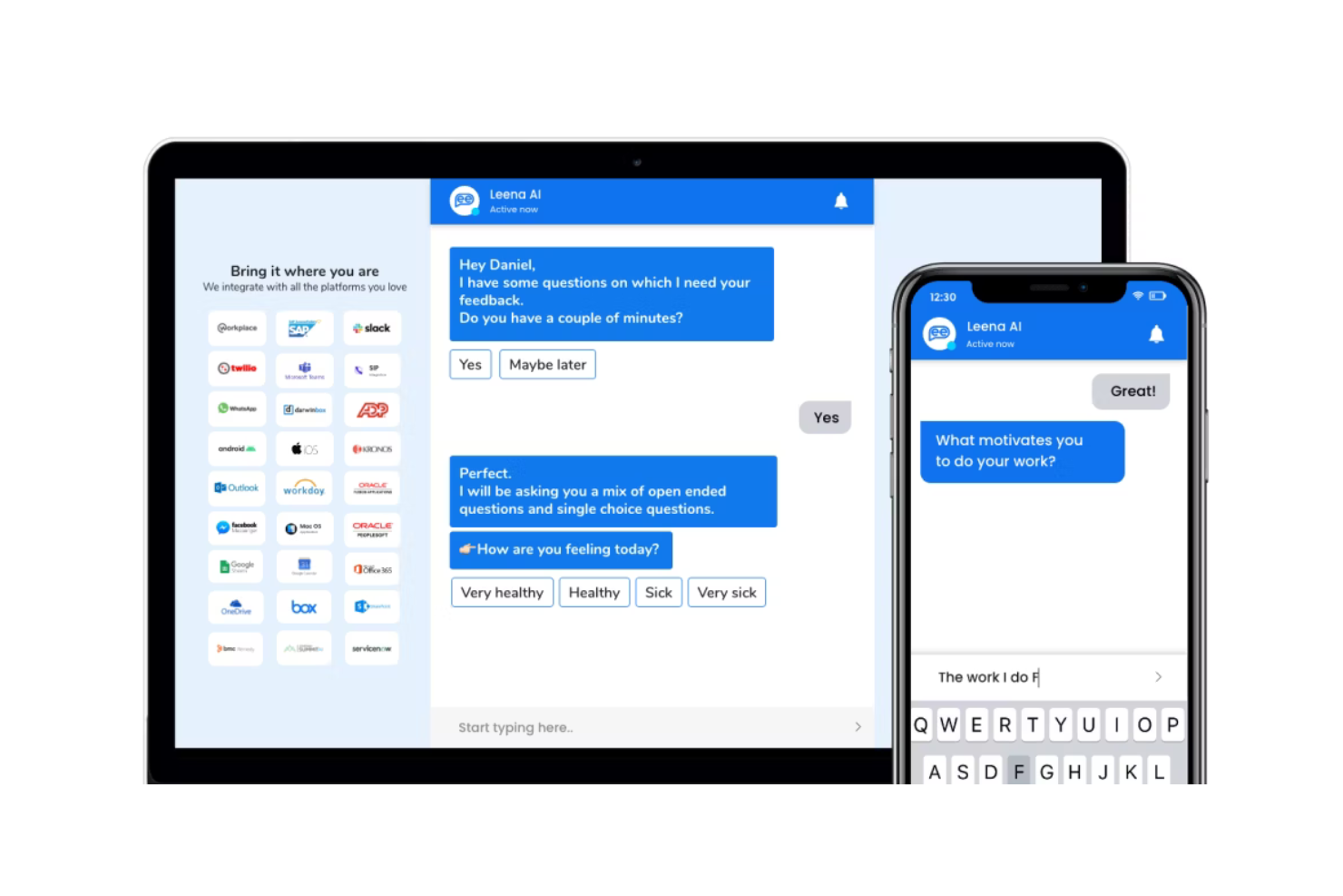Leena AI screenshot - 10 najlepszych rozwiązań AI dla przedsiębiorstw ocenionych w 2026 roku