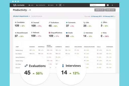 Workable screenshot - 10 najlepszych narzędzi AI do pozyskiwania kandydatów — recenzja z 2026 roku