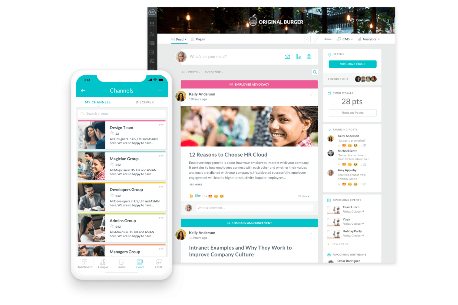 HR Cloud screenshot - 10 najlepszych programów do samoobsługi pracowników — recenzja na 2026 rok