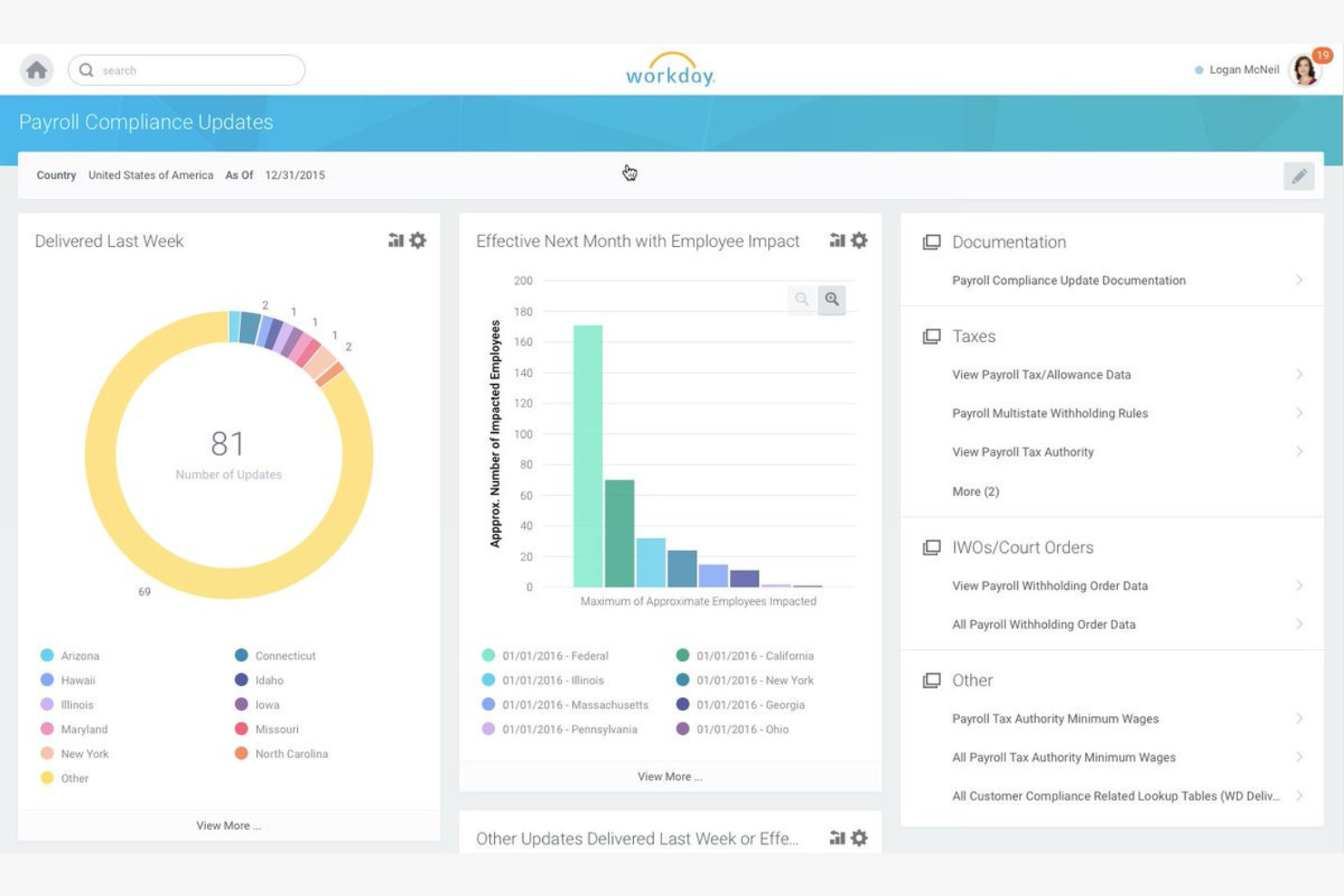 Workday screenshot - 10 najlepszych programów AI do planowania grafików pracowników — przegląd w 2026 roku