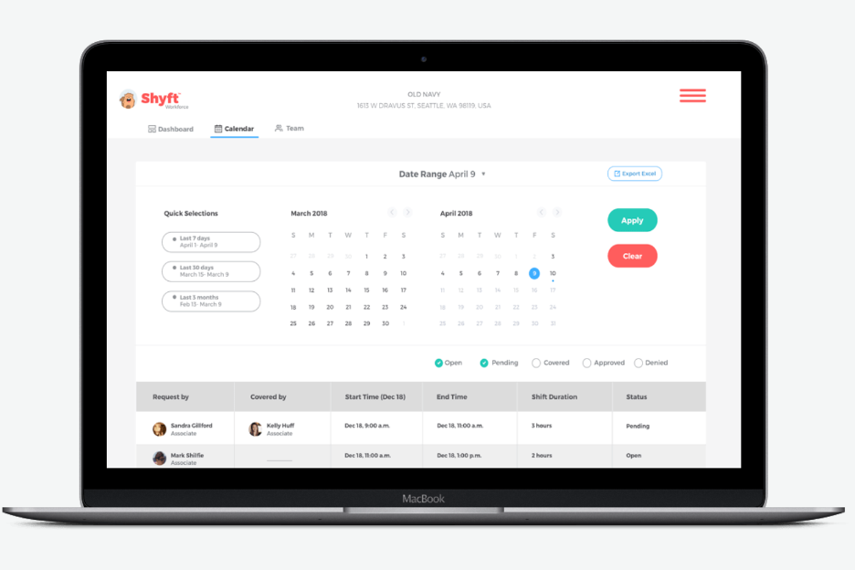 Shyft screenshot - 10 najlepszych programów AI do rezerwacji współdzielonych stanowisk pracy — przegląd 2026