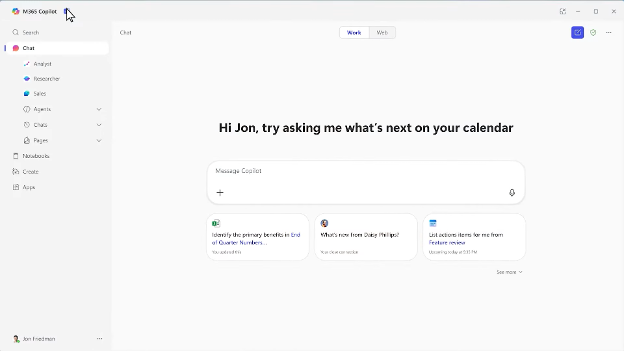 Microsoft CoPilot screenshot - 10 najlepszych narzędzi AI ocenionych w 2026 roku
