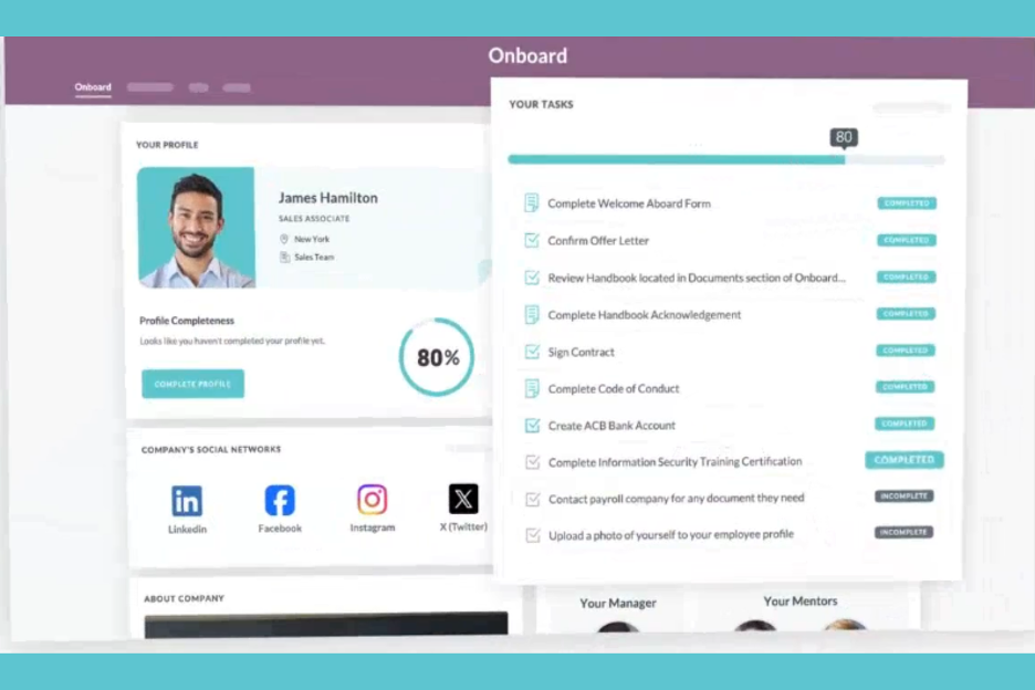 HR Cloud screenshot - 10 najlepszych narzędzi AI do baz wiedzy — recenzja w 2026 roku