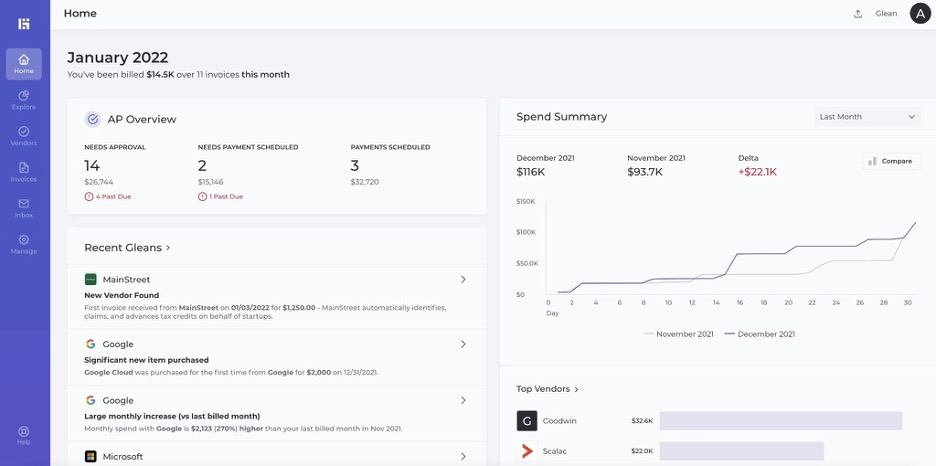 Glean screenshot - 10 najlepszych programów AI do zarządzania wiedzą — recenzja na rok 2026