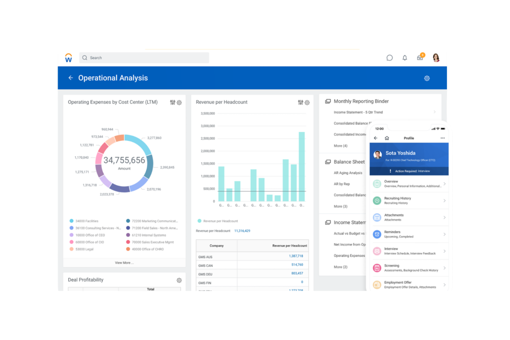 Workday Illuminate screenshot - 11 najlepszych systemów HRMS opartych na sztucznej inteligencji — recenzja na 2026 rok