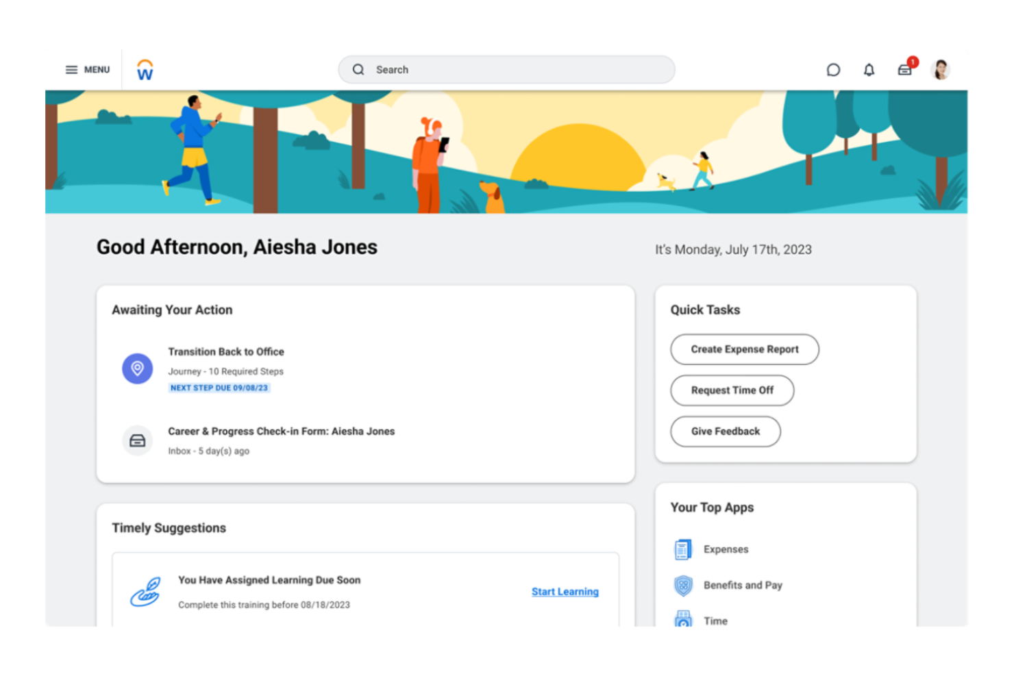 Workday screenshot - 10 najlepszych programów AI do obsługi płac — recenzja na 2026 rok