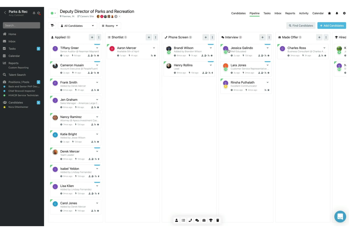 BreezyHR screenshot - 10 najlepszych alternatyw dla Zoho Recruit dla zespołów rekrutacyjnych w 2026 roku