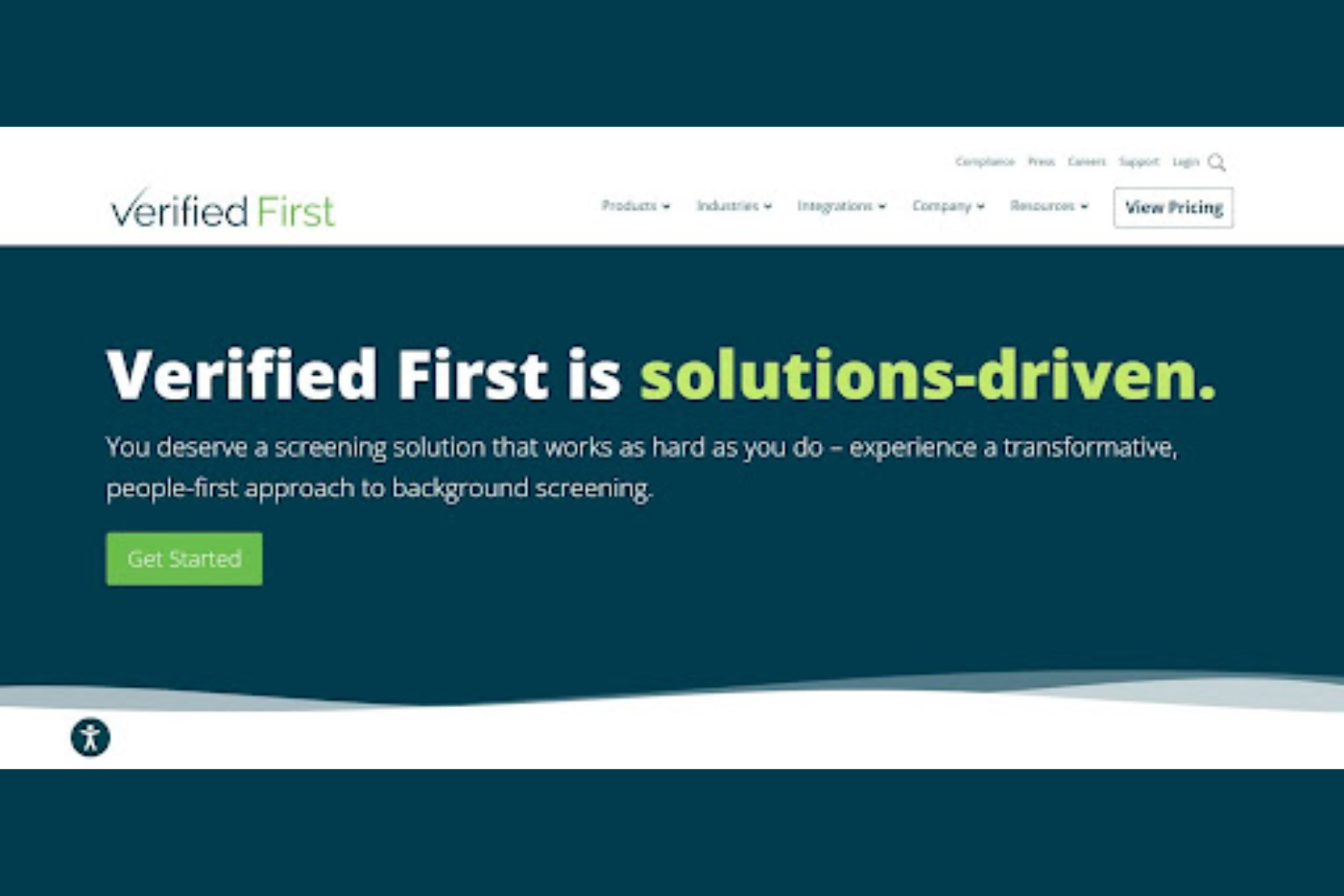 VerifiedFirst screenshot - 10 najlepszych usług weryfikacji pracowników — recenzja na 2026 rok