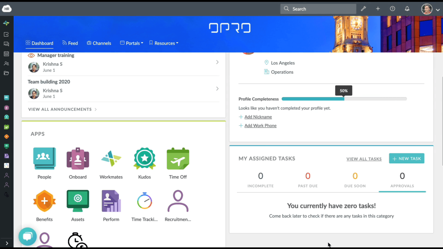 HR Cloud screenshot - 10 najlepszych chmurowych systemów informacji kadrowej (HRIS) zrecenzowanych w 2026 roku