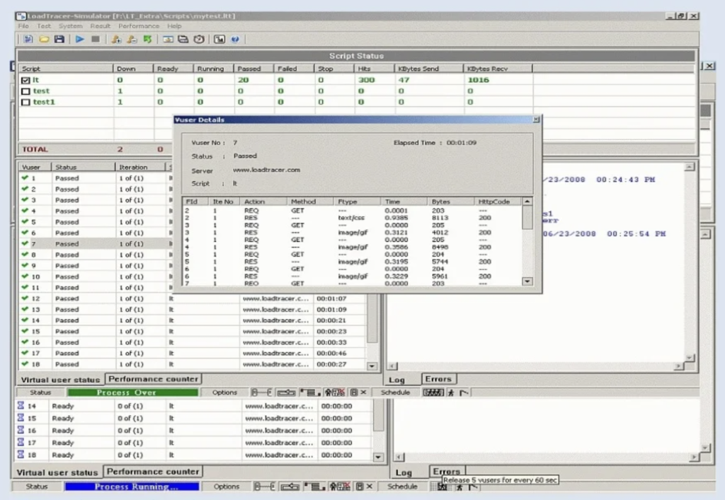 LoadTracer screenshot - 15 Best Stress Testing Software For QA In 2024