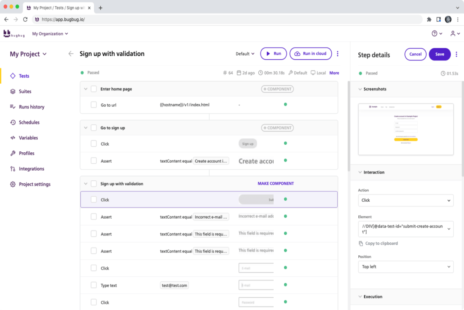 BugBug screenshot - 18 Best Web Automation Tools Reviewed For 2024
