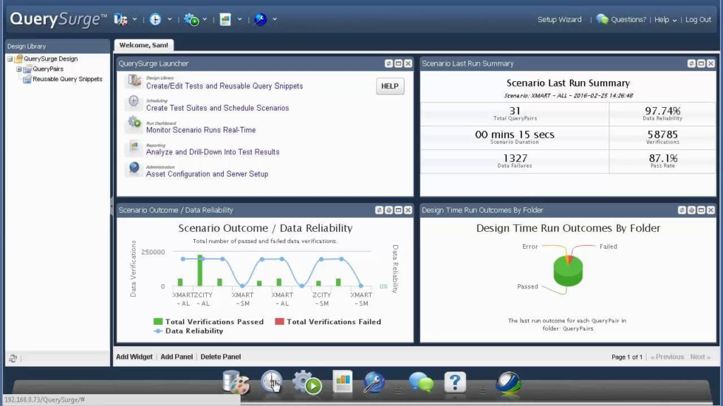 QuerySurge screenshot - 16 Best DevOps Orchestration Tools For QA In 2024