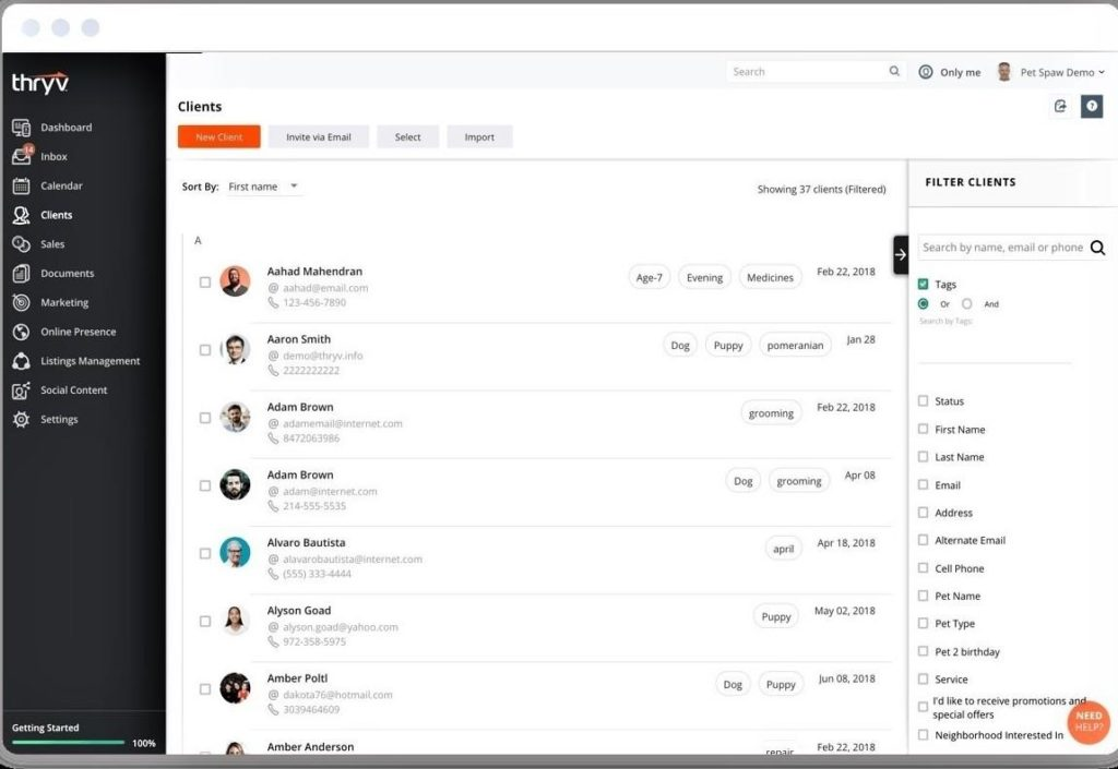 Thryv screenshot - 22 Best CRM for Small Businesses in 2024