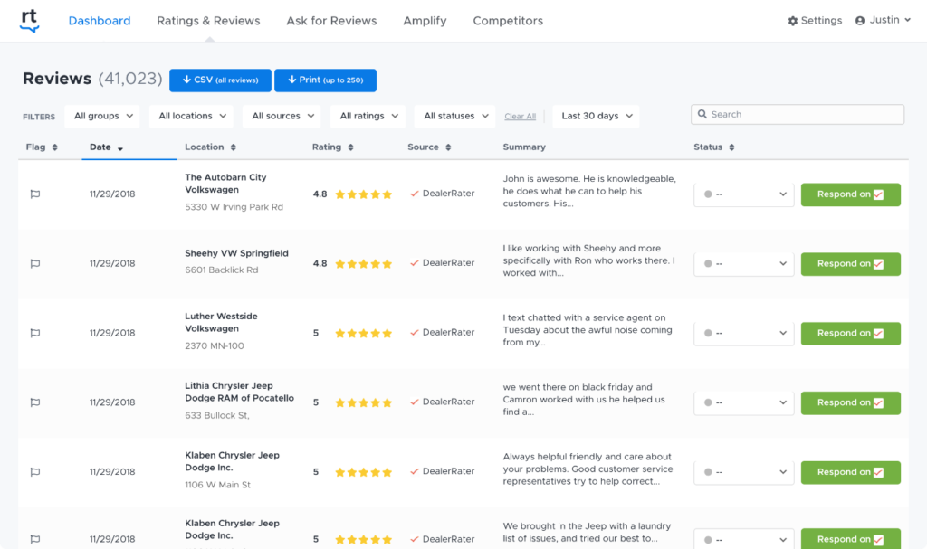 ReviewTrackers screenshot - 14 Best Customer Review Management Software of 2024