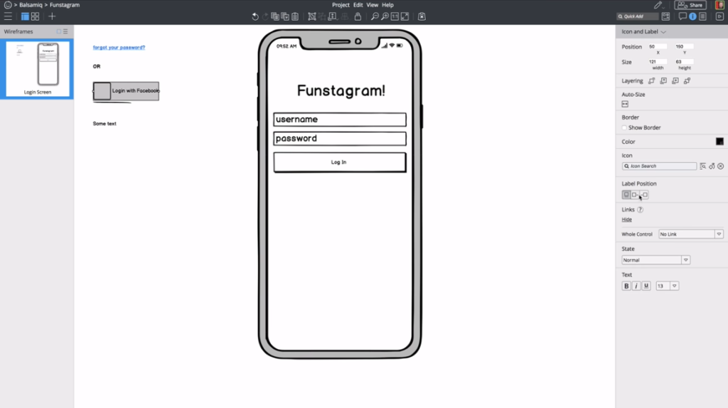 Balsamiq screenshot - 24 Best Prototyping Tools to Improve Design Workflow in 2024