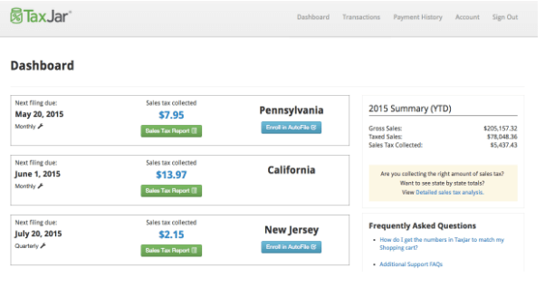 TaxJar screenshot - 15 Best Ecommerce Sales Tax Software In 2024