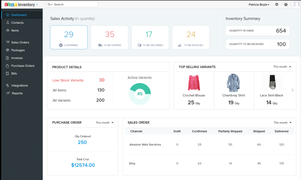 Zoho Inventory screenshot - 10 Best Free Inventory Management Software Reviewed for 2024