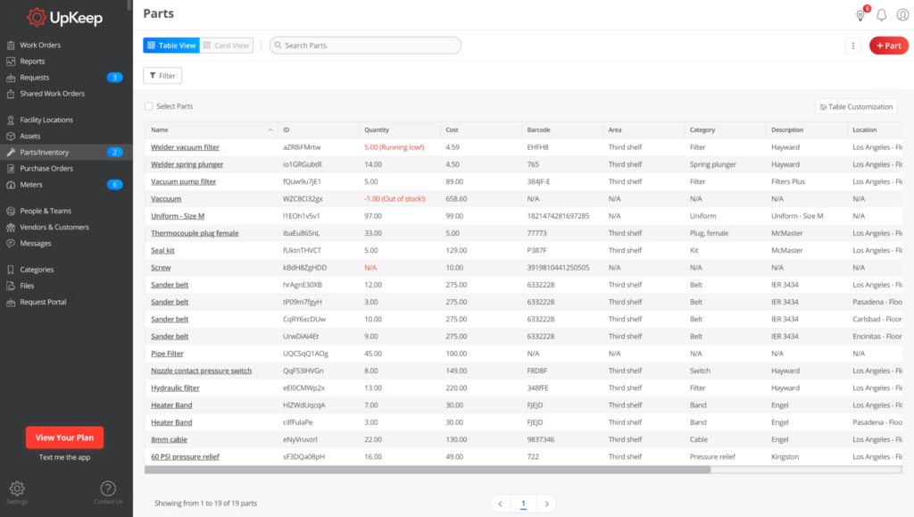 UpKeep screenshot - 10 Best Free Inventory Management Software Reviewed for 2024