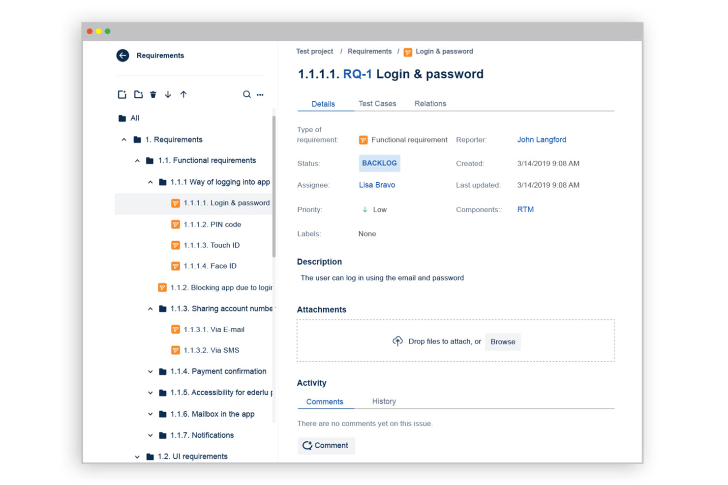 Requirements and Test Management (RTM) screenshot - 18 Best Test Management Tools For Jira In 2024