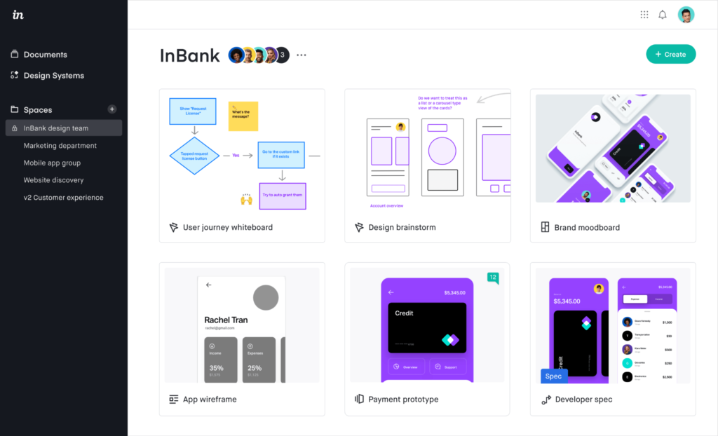 Invision screenshot - 21 Best Wireframe Tools To Mock Up Designs In 2024
