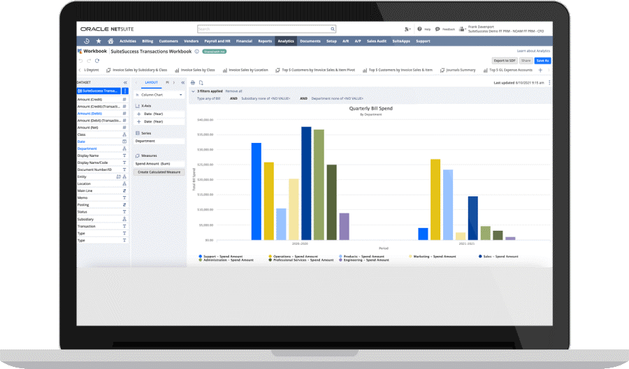 NetSuite SuiteAnalytics screenshot - 10 Best Business Intelligence Software of 2024 for Data Analytics