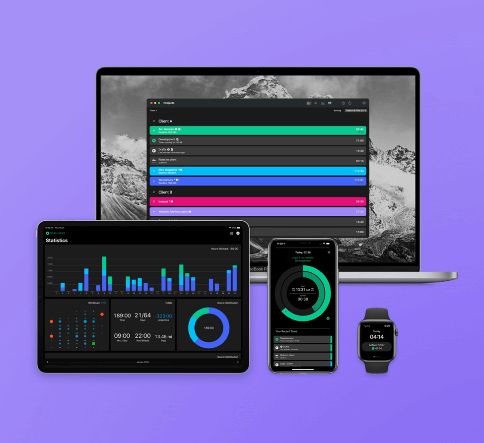 Tyme screenshot - 10 Best Time Tracking Apps of 2024: Reviewed & Compared