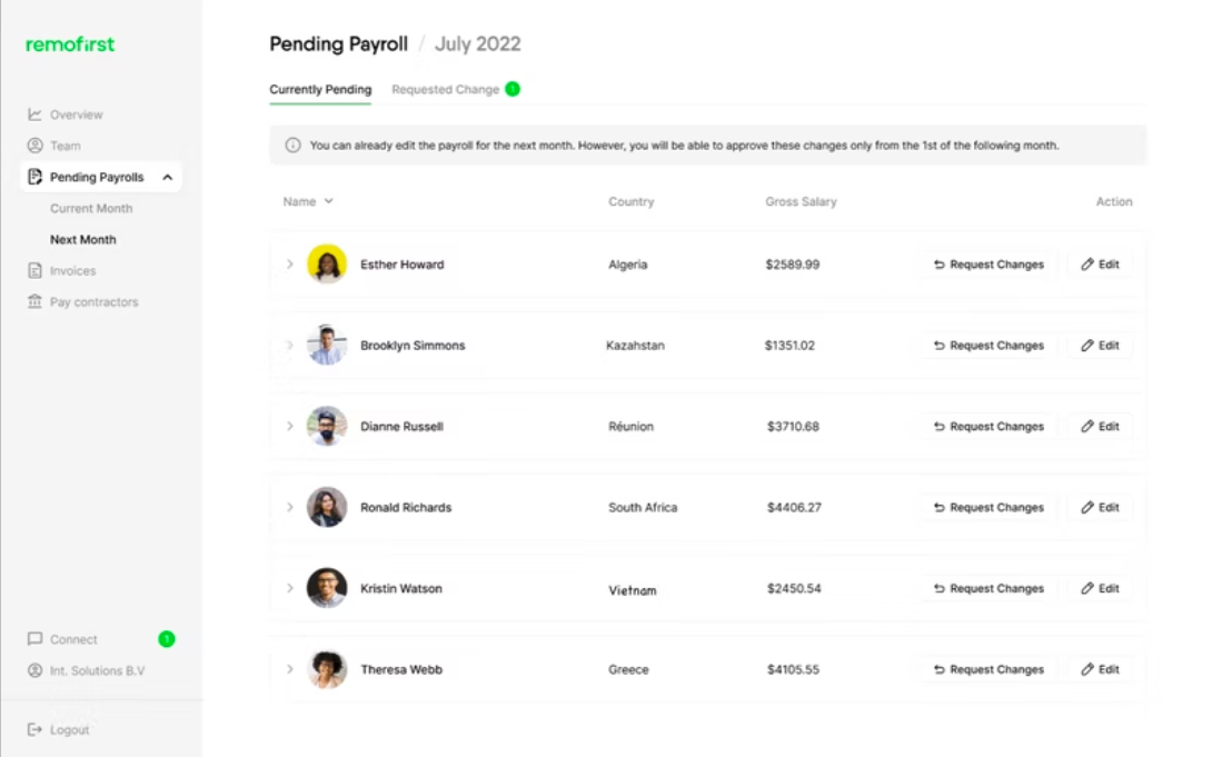 Remofirst screenshot - 30 Best Payroll Software of 2024: Reviewed and Compared