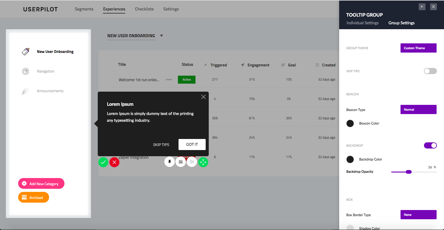 Userpilot screenshot - 20 Best User Onboarding Software To Improve User Retention In 2024