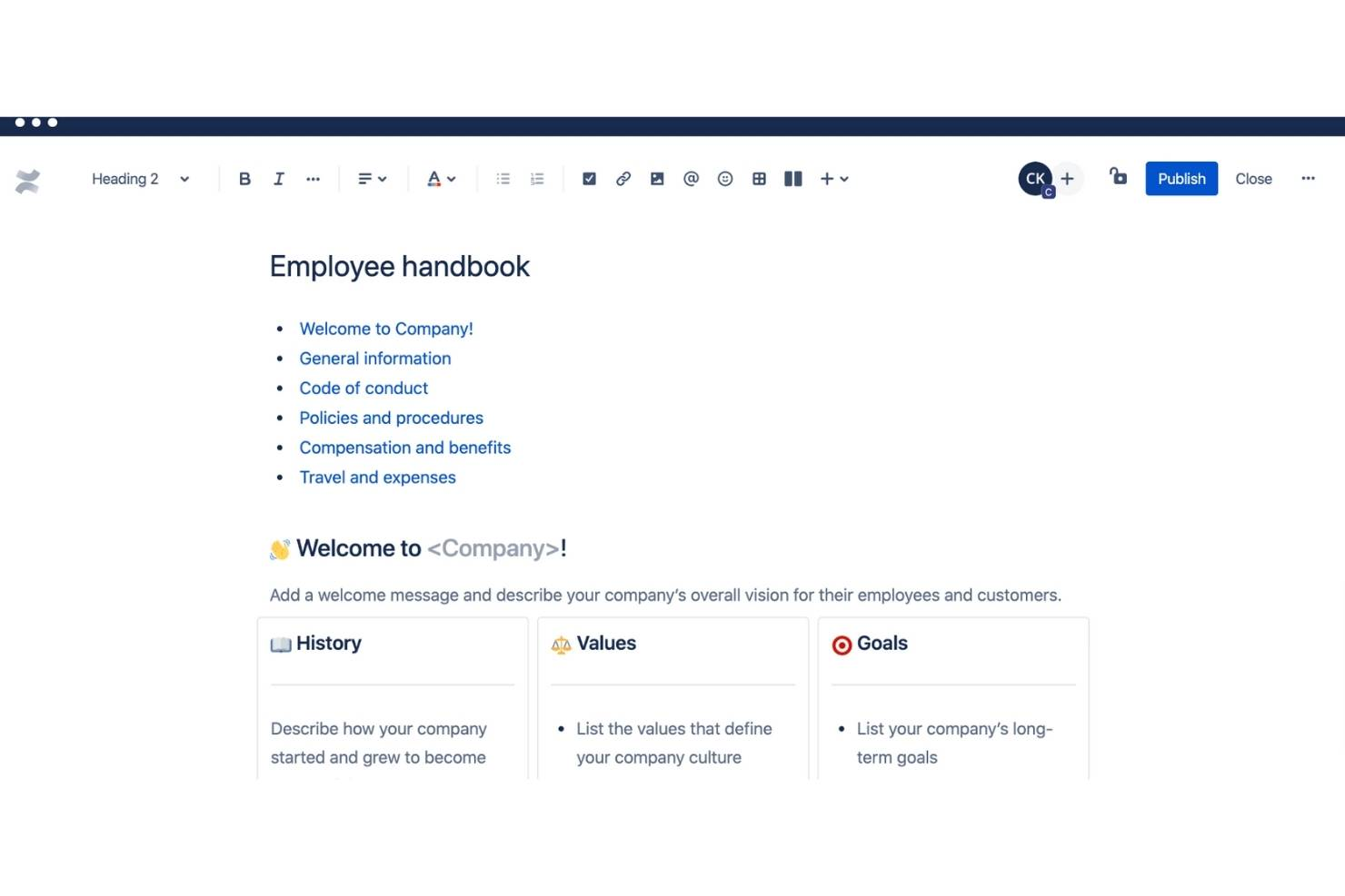Confluence screenshot - 20 Best Employee Handbook Software Of 2024