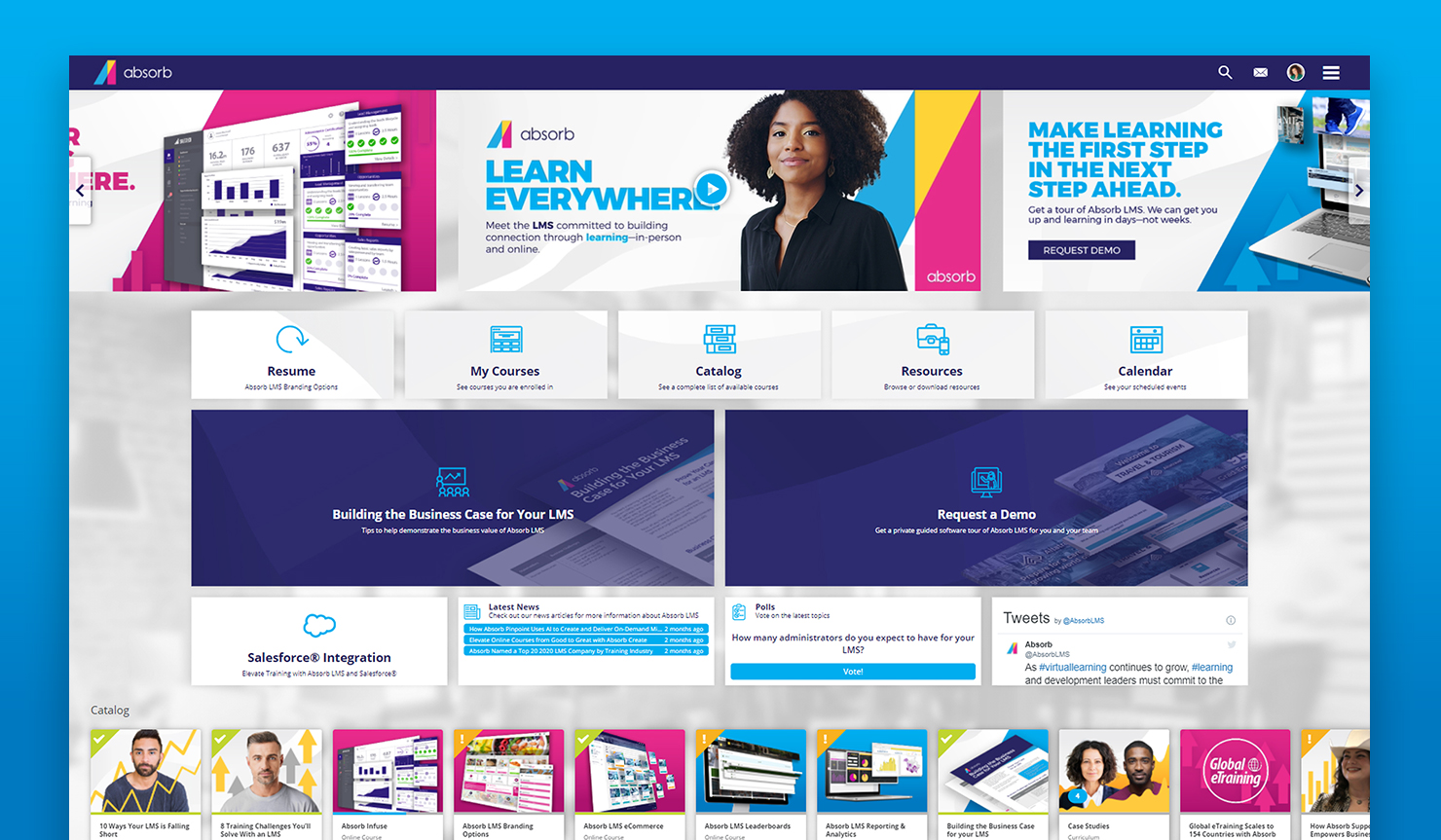 Absorb LMS screenshot - 10 Best Learning Management Systems Reviewed For 2024