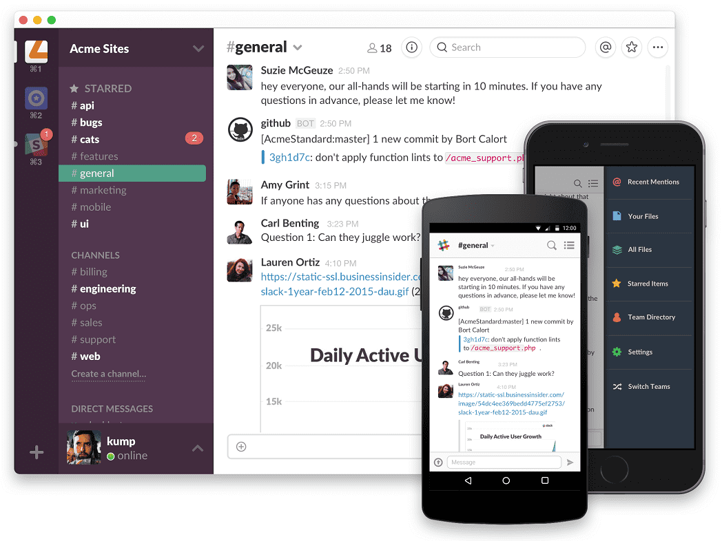 Slack screenshot - Impulsa tu Productividad: Las Mejores Aplicaciones de Productividad en 2024