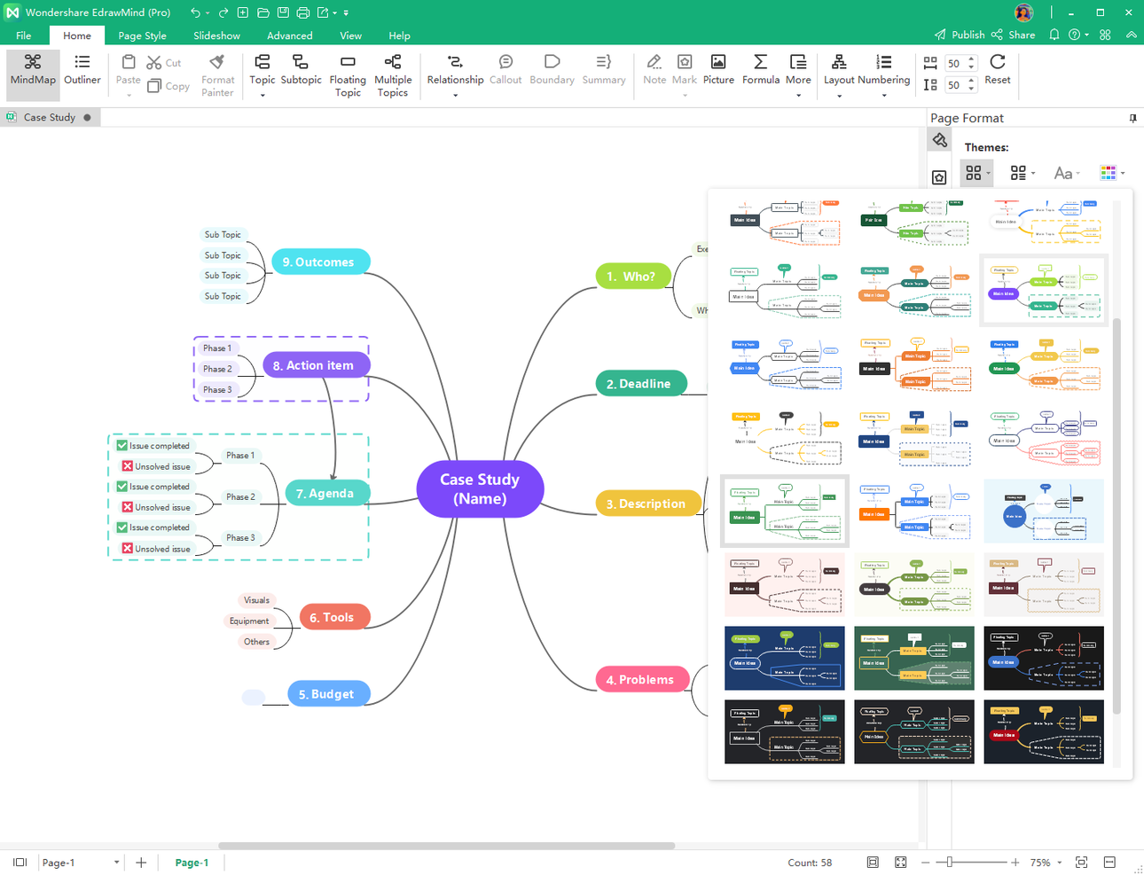 Edraw Wondershare screenshot - 20 Best Mind Mapping Software For Visual Collaboration In 2024