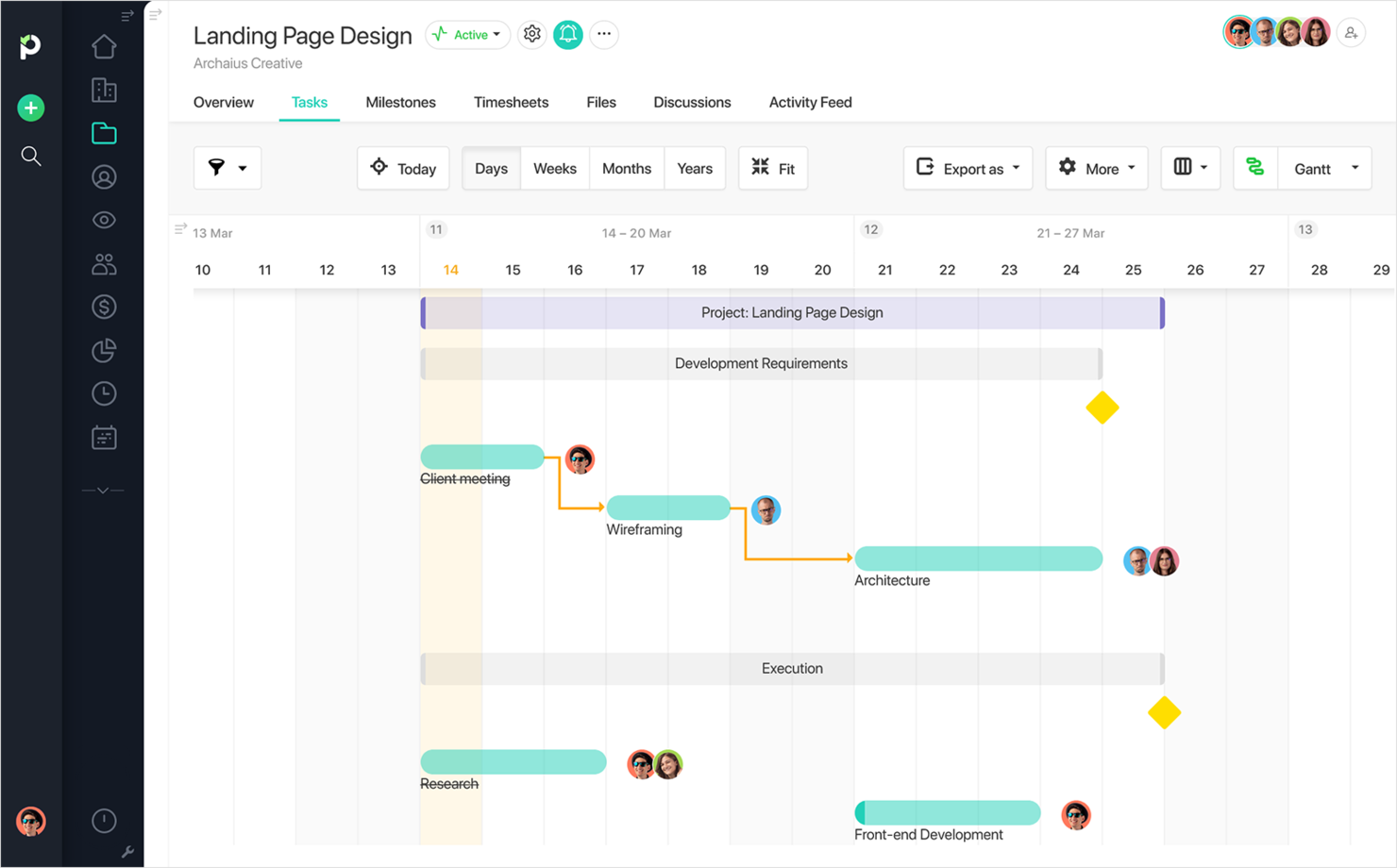 Paymo screenshot - Découvrez le meilleur créateur de diagramme de Gantt pour vos projets en 2024