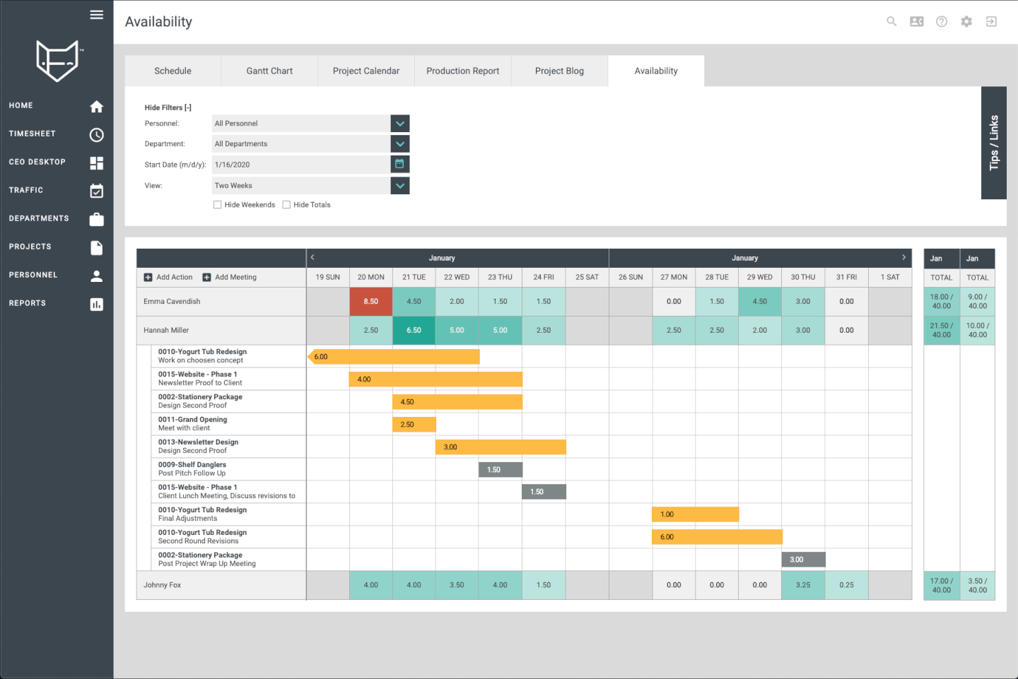 FunctionFox screenshot - Die beste Marketing Projektmanagement-Software 2024
