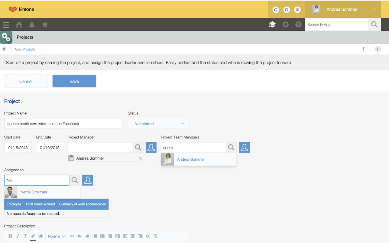 Kintone screenshot - 25 Best Project Management Tools For Remote Teams In 2024