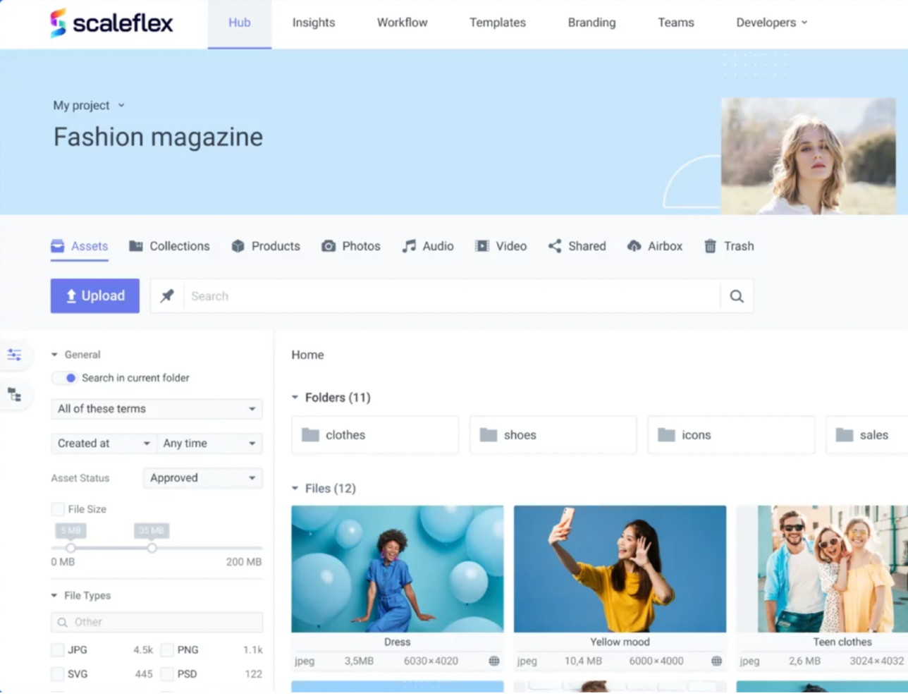Scaleflex screenshot - El Mejor Software de Gestión de Activos Digitales en 2024