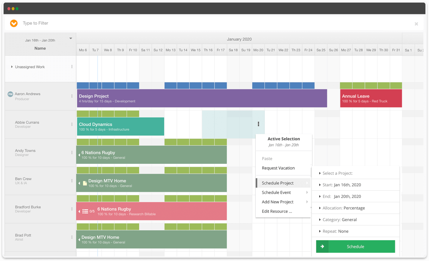 Hub Planner screenshot - 25 Best Project Scheduling Software To Stay on Track In 2024