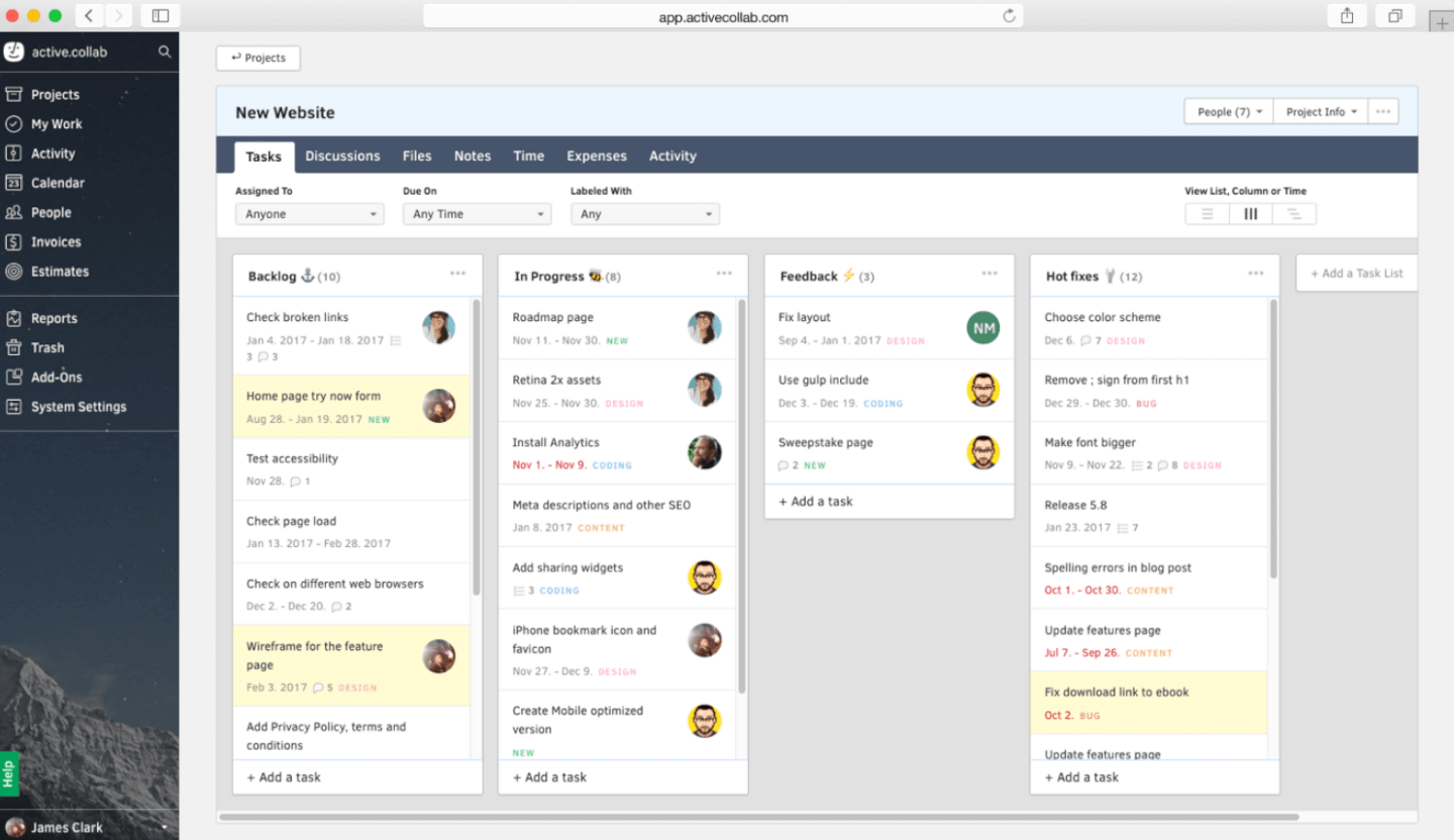 ActiveCollab screenshot - The 15 Best Resource Scheduling Software Tools Reviewed For 2024