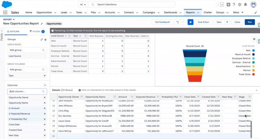 Salesforce CRM screenshot - Los 10 Mejores Software de CRM para Pequeñas Empresas de 2024