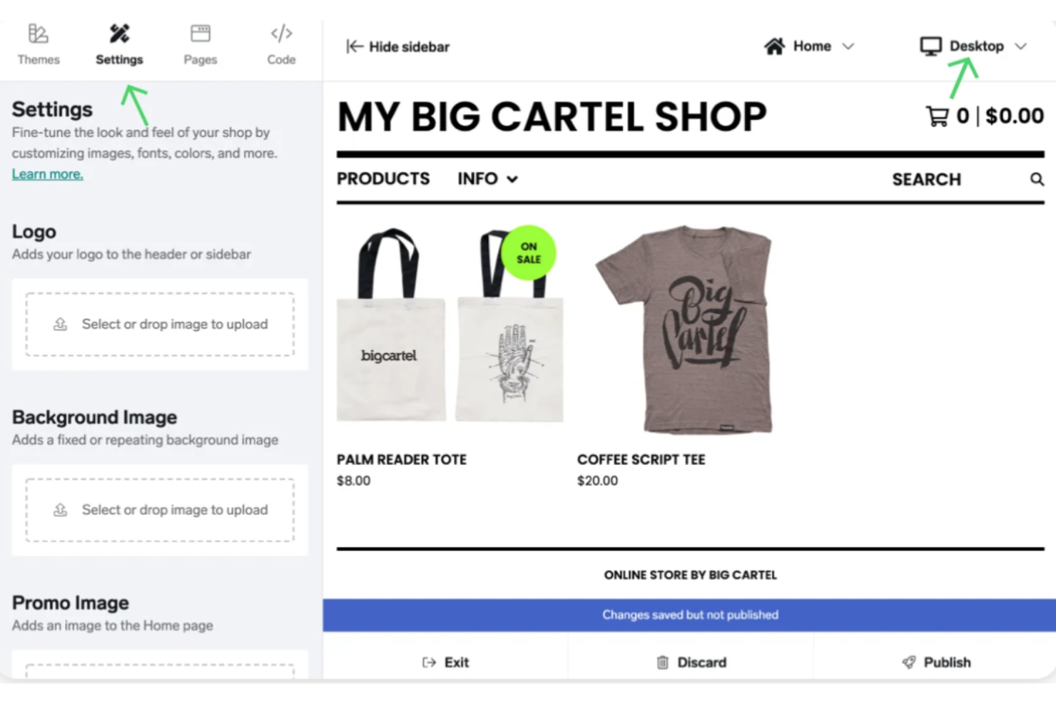 Big Cartel screenshot - 20 Best Shopping Cart Solutions Reviewed for 2024