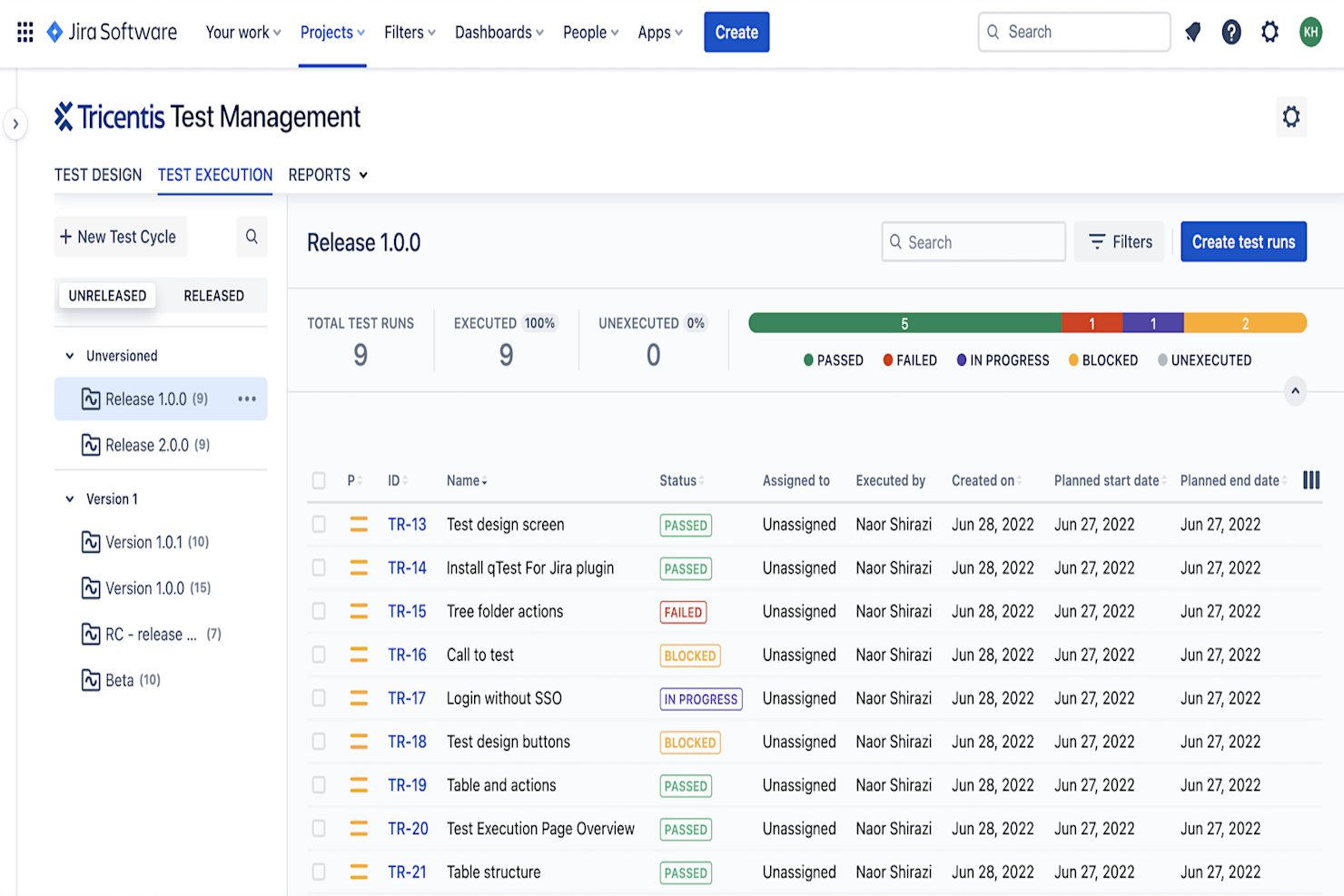 Tricentis Test Management screenshot - 18 Best Test Management Tools For Jira In 2024